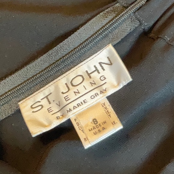 St. John Evening “Tuxedo” Style Palazzo Pants - Picture 2 of 7